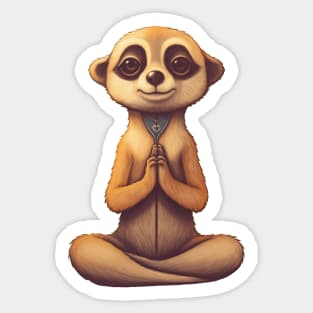 Mindful Meerkat Sticker